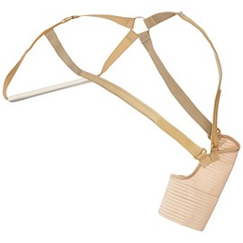 Rolyan Hemi Arm Sling II for Left Arm, Comfortable Shoulder Sling with Elastic Straps, Shoulder Immobilizer Support for After Stroke, Soft Tissue Injury, Surgery, or Ligament Strain, X-Large