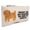 Mr. & Mrs. Panda Make Up Bag Dog Fluffy, White,