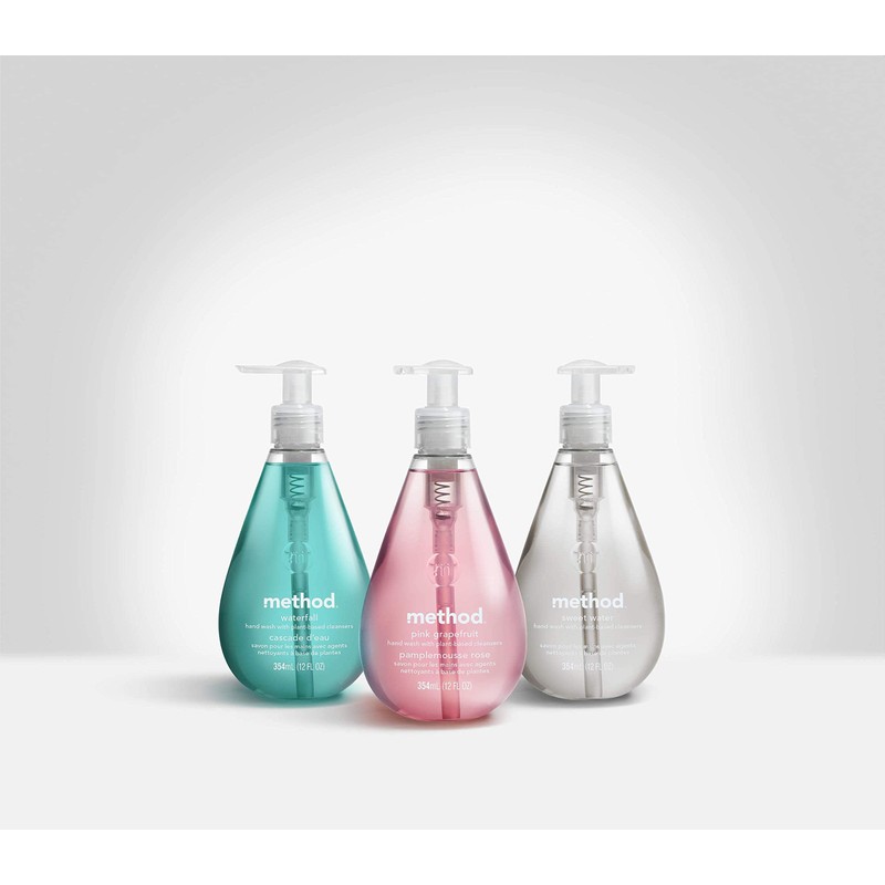 Method Naturally Derived Gel Hand Wash Pump, Cucumber, 12 Ounce