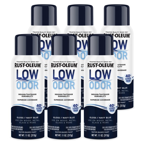 Rust-Oleum Low Odor Premium Spray Paint, 11 oz, Gloss Navy