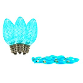 25 Pack C9 Teal Dimmable SMD LED Retrofit Bulbs