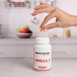 Omega 3 Aceite de Salmón | 45 Cápsulas Softgel | 1000mg por Cápsula | EPA + DHA | Bemestar Wellness