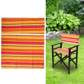 Omabeta 1 Set Director Chair Canvas Replacement Seat Cloth Portable Folding Chairs Cloth Kit Home Supplies Furniture Accessories(Colorful)
