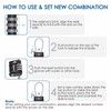 2 Pack TSA Approved Luggage Locks, Combination Travel Cable Lock,
