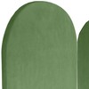 Red Lantern 6 ft. Classic Arch Velvet Room Divider Green