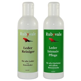 Rubyvale Leather Care and Cleaning for Leather Shoes, Leather Furniture, Car Seats, Motorbike Leather Seats and Other Leather Products - 250 ml