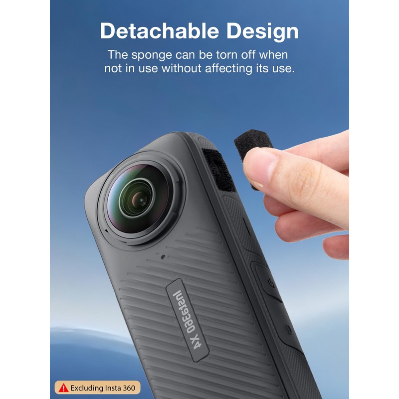 Mic Wind Muff for Insta 360 x3/x4 - Windscreen Reduce