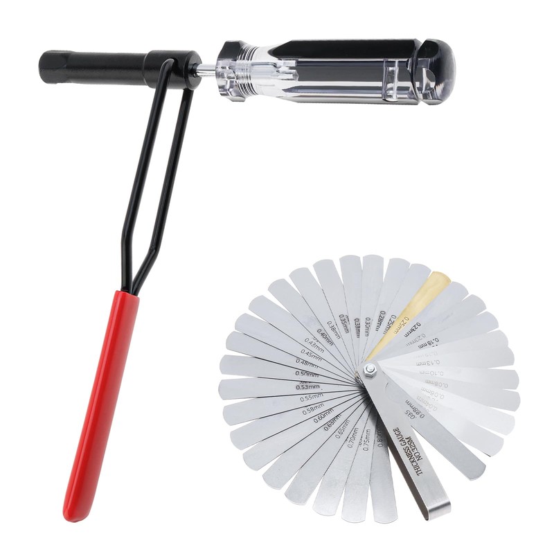 ePathChina Valve Adjustment Tool with Angled Feeler Gauge, Jam Nut