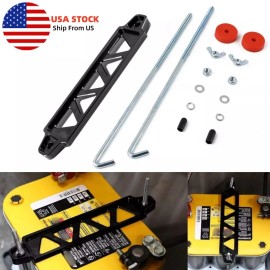 Unbranded Car Battery Hold Down Tray Aluminum Alloy Battery Tie Down Bracket + 10'' Bolts