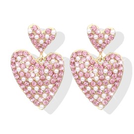 Valentines Day Earrings Gifts for Her Valentines Day Shirts Outfit Women Red Love Heart Earrings Hot Pink Valentines Earrings Valentines Day Jewelry Gifts