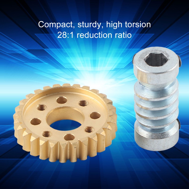 Worm Speed Reducer 28:1 Reduction Ratio Motor Internal Drive Accessories