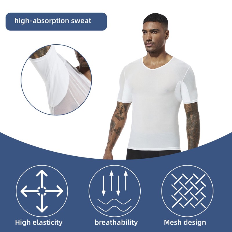 VINELEA 2pcs Men’s Breathable Underarm Sweat pads Underarm Sweat Pads