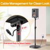 Height Adjustable Bookshelf Speaker Stands Pair for Klipsch Speaker Stands