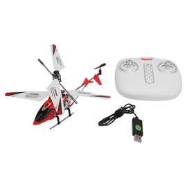 RC Helicopter Toy 3 Channel Gyroscope Stabilizer Remote Control Helicopter with Night Light for More Than 8 Years Old Red