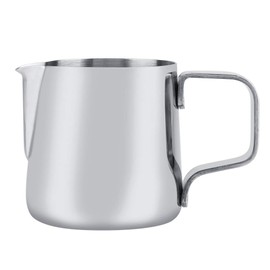 Tazas para espumar leche, jarra humeante de acero inoxidable para espresso, espumadores de leche para cafeterías, tiendas de té, bares para hacer Latte Art Silver(150ML)
