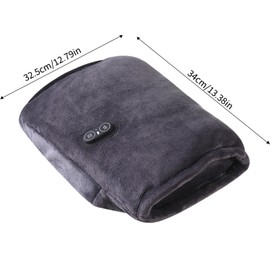 QUJIFETU Foot Massager with Heat, Gentle Foot Massager Machine with 3 Adjustable Heating Levels, Foot Warmer Under Desk,Suitable for Home,Office