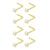 DAILI Gold Nose Studs for Women 2mm