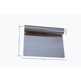 OhanaBeach® Multi-purpose stainless steel kitchen scraper, dough spatula, bench scraper, dough card, kitchen scraper, dough cutter, kitchen spatula, spatula kitchen, dough card, stainless steel, dough