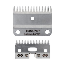 FURZONE A2 Large Animal Clipper Blade (COARSE) - 2 Blades in 1 Set (24&22 Teeth), Horse Grooming Clipper Replacement Blade, Professional Grooming, 11/64-Inch/4.5mm Cut Length
