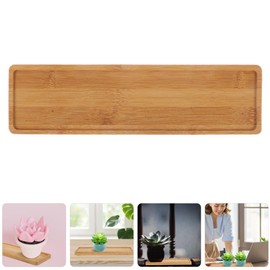 Milisten Small Wooden Platters, Rectangle Long Charcuterie Boards Wood Serving Trays Cheese Plates Dessert Trays Appetizer Plates for Cookie Snack Dessert
