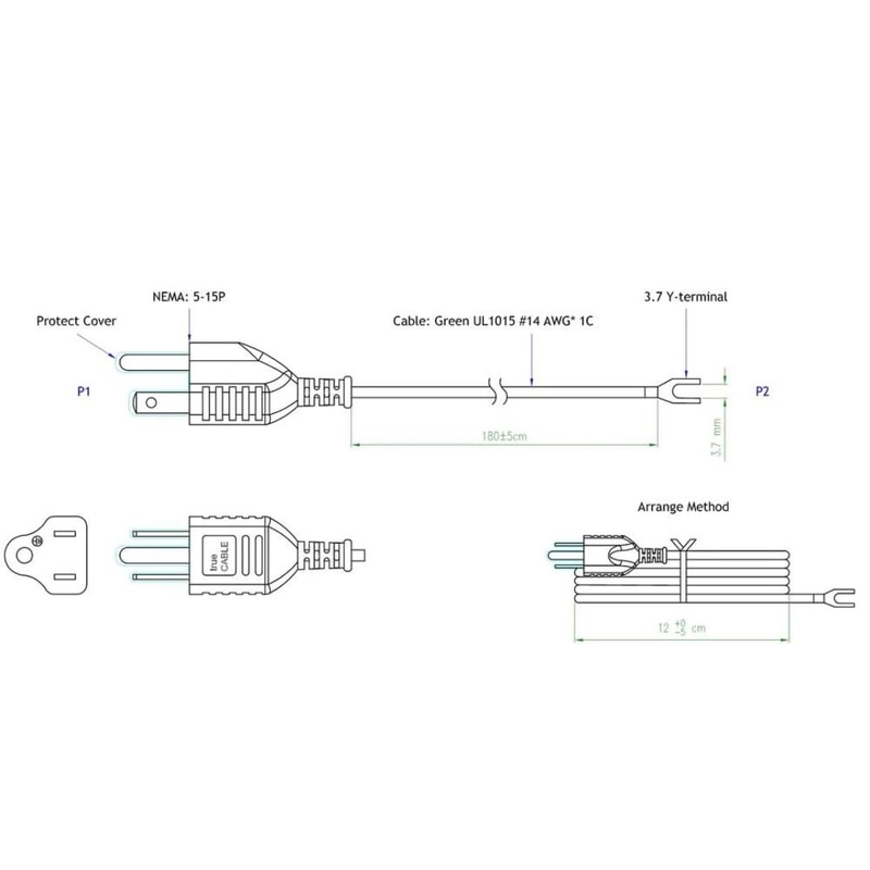 trueCABLE Shielded Ethernet Patch Panel Bond & Ground Extension Wire