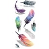 EROSPA® Tattoo Sheet / Sticker Temporary - 3D Feathers /