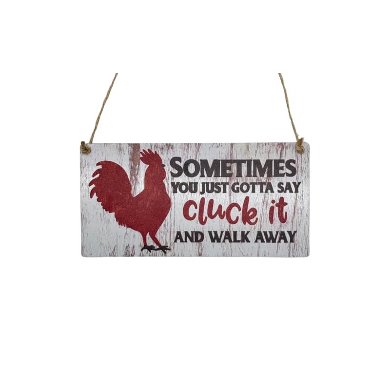 Second Ave Funny Joke Chicken House Coop Wooden Hanging Rectangle