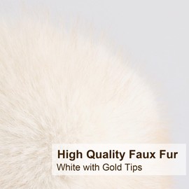 Itopupi Faux Fur Headbands for Women, Fluffy Winter Headbands for Women, Womens Winter Headband with Elastic