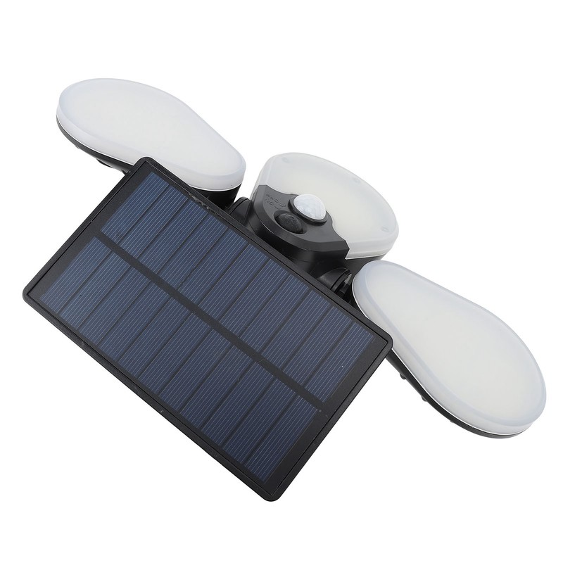 Solar Garden Lights Professional Waterproof 3 Heads Rotation High Power