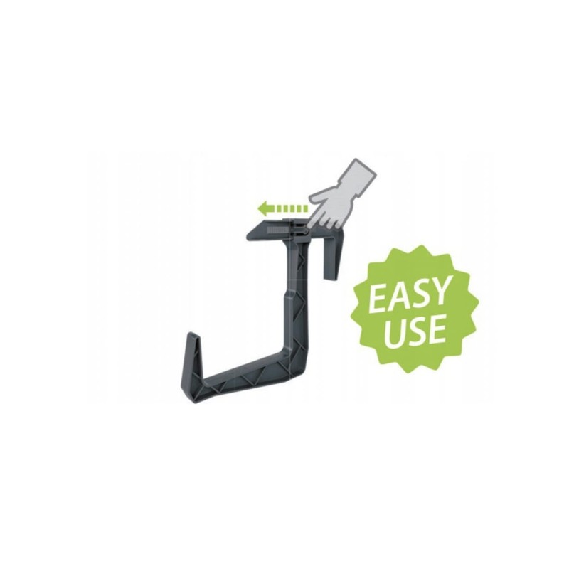 Dunes Clamp-on Universal Fit, Adjustable Planter Box Rail Brackets for