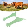 50Pcs Disposable Long Arm Glove PE Green Veterinary Examination Artificial