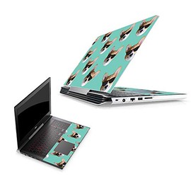 MightySkins Skin Compatible With Dell G5 15" 2018 Gaming Laptop - Cool Corgi | Protective, Durable, and Unique Vinyl Decal wrap cover | Easy To Apply, Remove, and Change Styles | Made in the USA