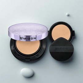 Anjumain Mizon Vegan Collagen Essence Mesh Cushion Original + Refill Set 15g, No. 23, 1 piece / 미즈온 비건 콜라겐 에센스 메쉬 쿠션 본품 + 리필 세트 15g, 23호, 1개