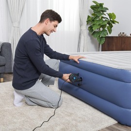 Bestway | PowerTouch AC Electric Air Pump, Portable 3 Nozzles 220-240V Quick Electric Pump for Inflatable Pool Floats, Air Mattress, and Pool Toys