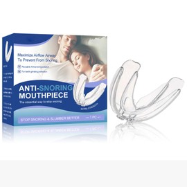 Anti Snoring Mouth Guard Device, Mouth Snore Sleep Devices, Orthodontic Braces to Prevent Snoring Snore Stopper Mouthpiece - Stop Snoring Aids for Women Men