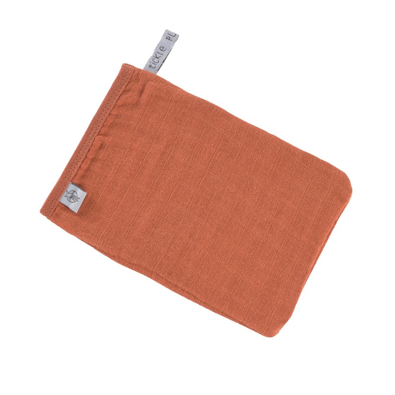 LÄSSIG Muslin Wash Mitt Wash Cloth Cotton Set of 3/Wash