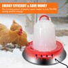 Large Chicken Water Heater Base, 15" Metal Heated Chicken Waterer