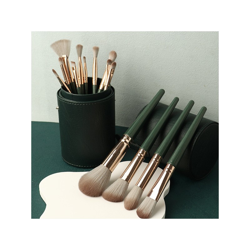 Onchannel Makeup Brush 14-Piece Pouch Set Foundation Concealer Blush Brush