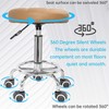 IBVIVIC PU Leahter Rolling Stool Height Adjustable Round Swivel Stools
