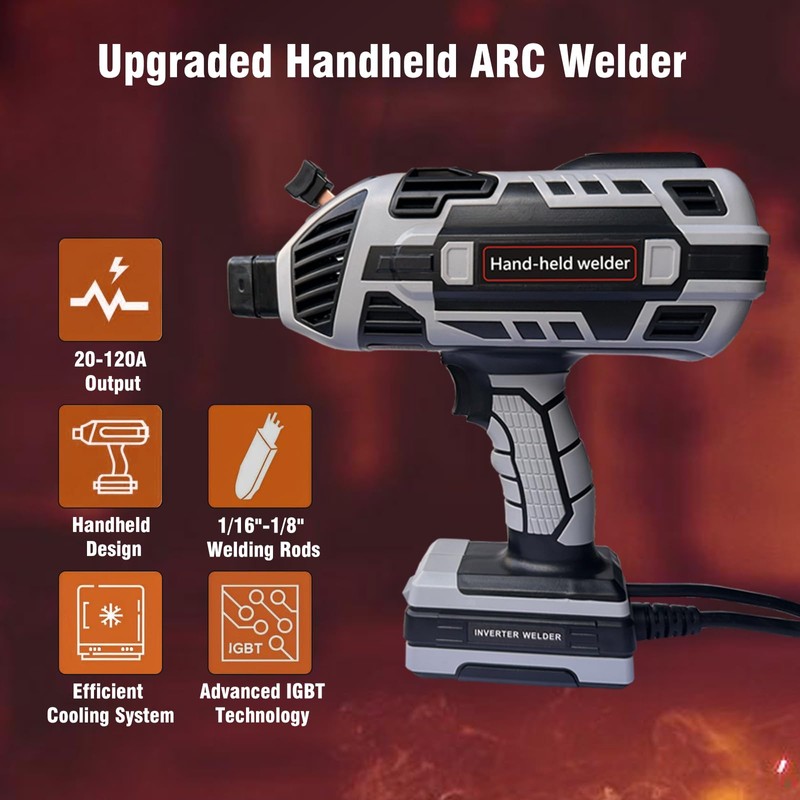 Handheld Welder Machine, 110V Portable Welding Machine with IGBT Inverter,