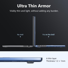 May Chen Case for M4 MacBook Pro 14 inch A3113, M4 Pro A3401, M4 Max A3185, M3 A2918 A2992, M2 A2779, M1 A2442, 2021-2024 Release, [Outshine Bare Beauty] Ultra-Thin Hard Shell Case - Crystal Midnight