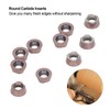 10Pcs Round Carbide Inserts Cutters for DIY CNC Lathe Wood