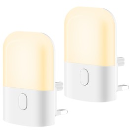 Night Light Plug in Walls Plug in Night Light Dusk to Dawn Photocell Sensor Dimmable Baby Night Light 3 Levels of Brightness Nightlight 2700K Warm White Plug in Lights for Hallway Kids Stairs Nursery