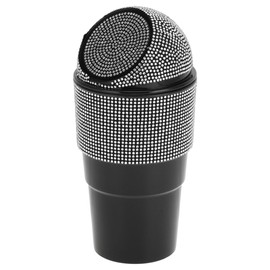 TUCKBOLD Car Trash Can Portable Front Seats Trash Bin White 1 Pc 3.9" Length 2.8" Width 7.9" Height Plastic