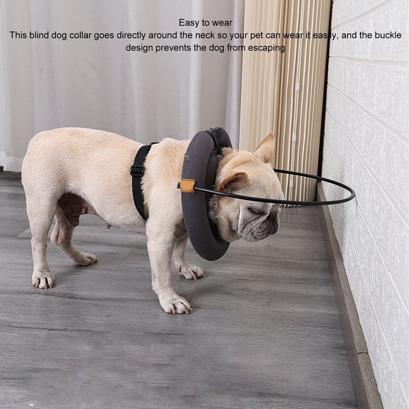 Blind Dog Collar Lightweight Adjustable Protective Ring Anti Collision Blind