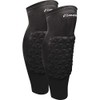 CHAMPRO Tri-Flex Padded Compression Shin Sleeves, Small, Black
