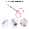 FOMIYES 3sets Easy to Use Eyebrow Scissors Professional Grooming Tools