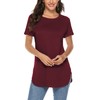 Newchoice Women's T-Shirts Crew Neck Solid Colors Cotton Knit Strechy