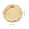 Kichvoe Snacks Plate Round Platter Serving Tray Decorative Plate Metal