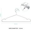 TIMMY Clothes Hangers 50 Pack Heavy Duty Stainless Steel Metal
